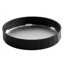 120-400 Black, Deep Skirt, Vented, Wide-Ribbed Cap w/ HIS Foil Liner