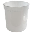2.5 Gallon Natural HDPE Plastic Dairy Pails (FDA Approved and Freezer Safe)