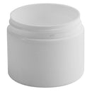 2 oz. White PP Plastic Double Wall Jar, Straight Base (58-400)