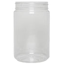 32 oz. Clear PET Plastic Round Jars (89-400)