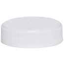 38-400 White Ribbed Caps w/ PS-22 Pressure Seal Liner