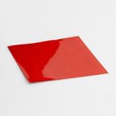 52x52 (mm) Red Flat Cut, PVC Heat Shrink Bands (Fits 28mm - 33mm Cap Size)