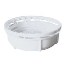 Each: 70mm White PP Closure For Tight-Heads w/ Rachet Ring and 3/4' Knockout