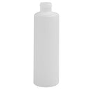 8 oz. Natural HDPE Plastic Cylinder Bottles (24-410) - Made Locally