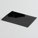 68 x 50 (mm) Black Flat Cut, Heat Shrink Bands, Non Perforated (FITS 38mm - 41mm Cap Sizes)