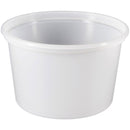 16 oz. White PP Plastic Tubs, L410