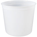 66 oz. (Half Gallon) Natural HDPE Plastic Tubs (Freezer Safe), LS603