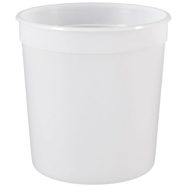 16 oz. Natural HDPE Plastic Tubs (Freezer Safe), L309