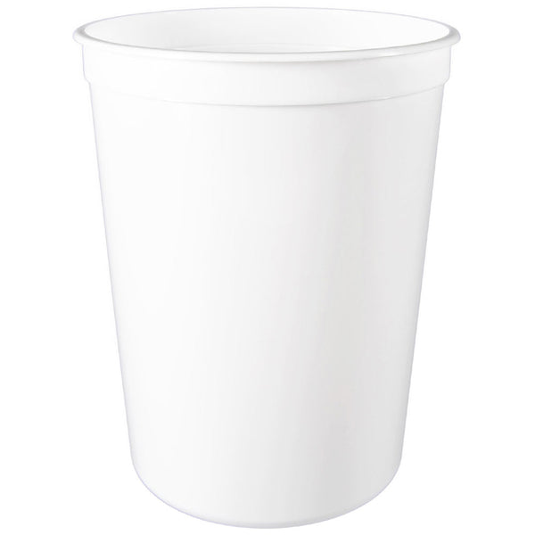 96 oz. (6 lb) White PP Plastic Tubs, L603