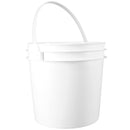 2 gal. White HDPE Plastic Industrial Pails