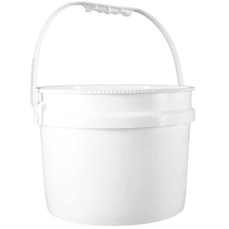 3 gal. White HDPE Plastic Pails