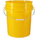 5 gal. Yellow HDPE Plastic Pails (90-mil)