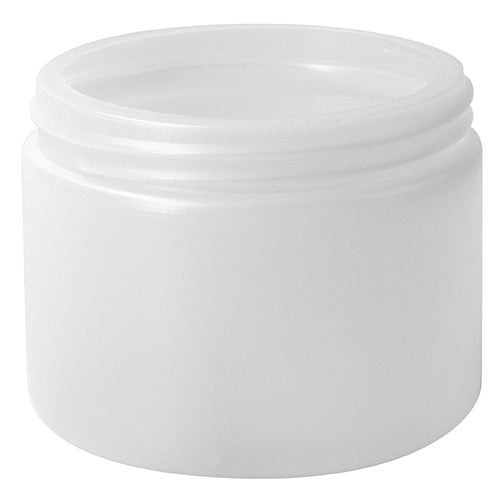 Case: 10oz Natural HDPE Wide Mouth Canister Flamed, 89-400 (196/Case)