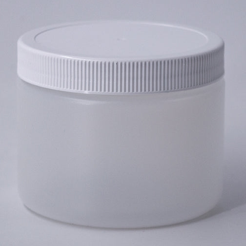 Case: 10oz Natural HDPE Wide Mouth Canister Flamed, 89-400 (196/Case)