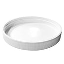 110-400 White Ribbed Plastic Cap (No Liner)