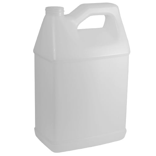 128 oz. (1 Gallon) Natural HDPE Plastic F-Style Jug (38-400)