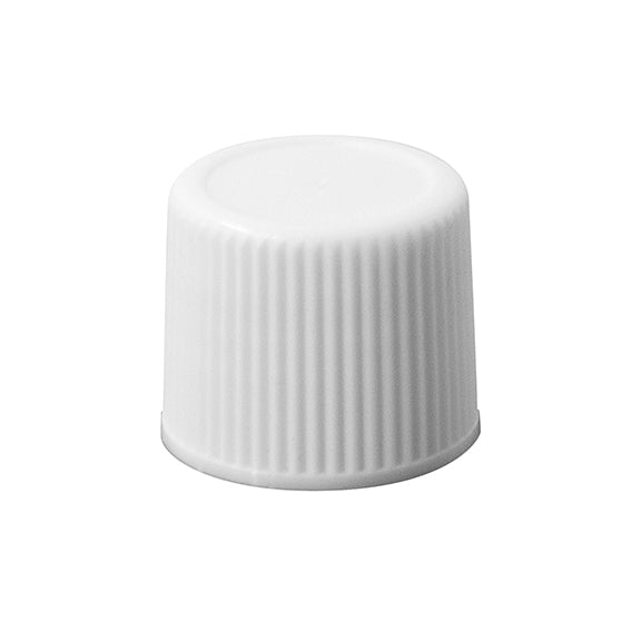 15-415 White Polypropylene (PP) Plastic Cap, with F217 Foam Liner