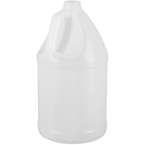 1 Gallon Natural HDPE Plastic Industrial Round Bottles (38-400)