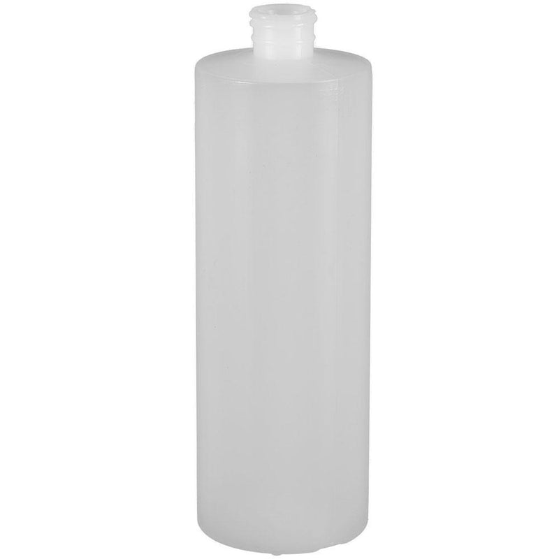 16 oz Natural HDPE Plastic Cylinder Bottles (24-410)