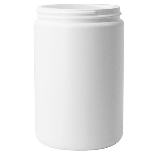 25oz White HDPE Canister, (89-400)