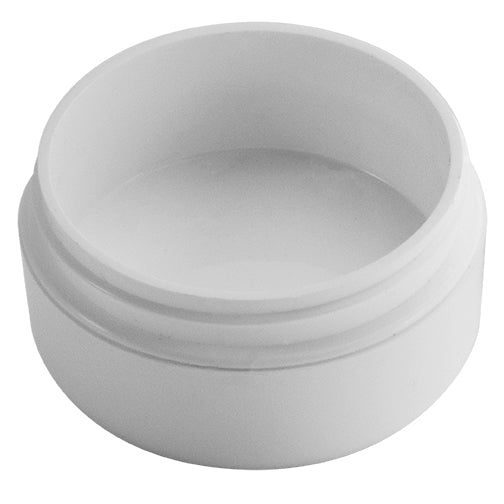 2 oz. White, Double Wall, Round Base, PP Plastic Jars (70-400)