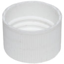 24-410 White Ribbed Caps w/ F-217 Sureseal Foam Liner (Inside)