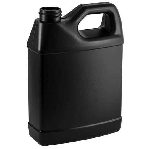 32 oz. Black HDPE Plastic F-Style Bottle (33-400)