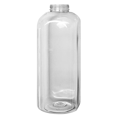 32oz Clear PET Square Bottle (38mm IPEC)