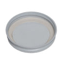 58-400 White Metal Caps w/ Plastisol Liner (Inside)