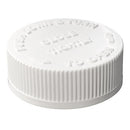 38-400 White Child Resistant Cap w/.05 PE Foam Liner