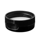 38-400 Black Flip Top - Spouted Caps with PS-22, Printed Liner