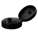 38-400 Black Flip Top - Spouted Caps with PS-22, Printed Liner