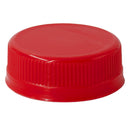 38mm, DBJ, Red, Ribbed, Polypropylene (PP) Plastic Dairy and Juice Cap (No Liner)