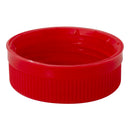 38mm, DBJ, Red, Ribbed, Polypropylene (PP) Plastic Dairy and Juice Cap (No Liner)