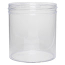 16 oz. Clear PS Plastic Jars (89-400)