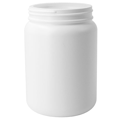 46oz White HDPE Canister, (100-400)