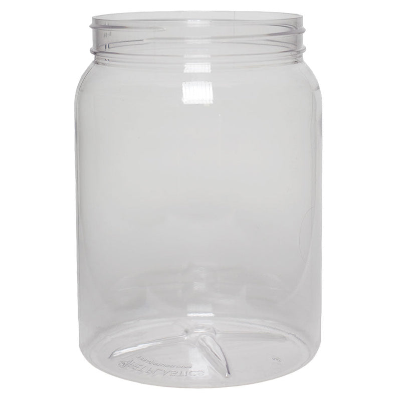 64 oz. Clear PET Plastic Wide Mouth Bottles (110-400)