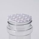 48-485 White, Spice Cap, Flip-Top-Sift, w/HIS Printed Foil Liner and 10 Holes (.200")