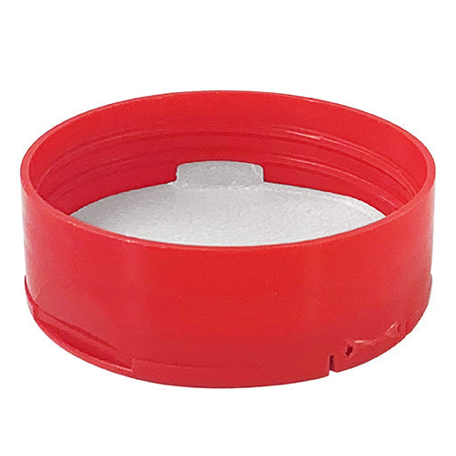 53-485 Red, Dual-Flapper, Sift and Pour Spice Cap, (.200") Holes and Printed PS Liner