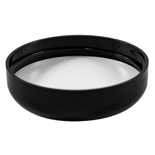 58mm (58-400) Black PP Domed Caps (Foam Liner)