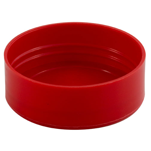 63mm (63-485) Red Polypropylene (PP) Plastic Spice Caps (Unlined)