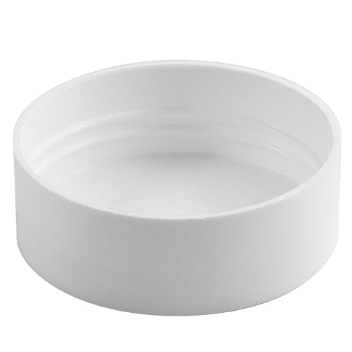 63mm (63-485) White Polypropylene (PP) Plastic Spice Caps (Unlined)