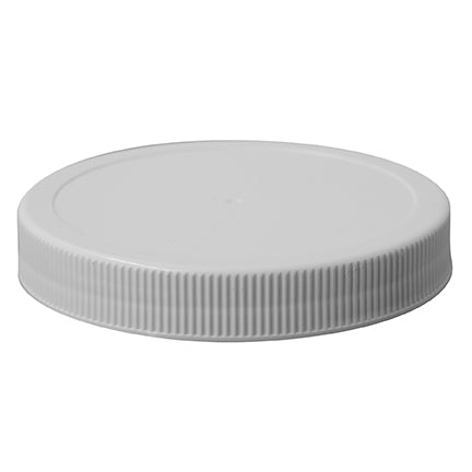 89-400 White Ribbed Caps w/ Printed (Sealed For Your Protection) HIS Liner