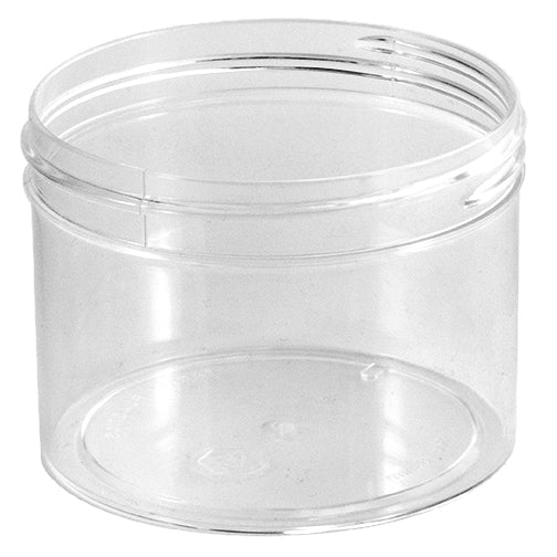 8 oz. Clear Polystyrene (PS) Plastic Jar (89-400)