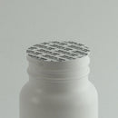 38-400 White Ribbed Caps w/ Printed PS-22 Pressure Seal Liner