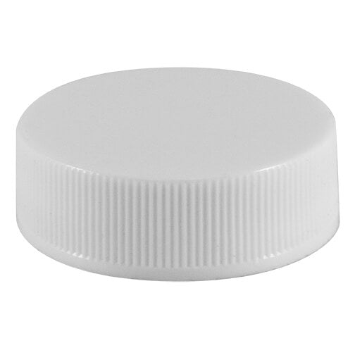 33-400 White Ribbed Cap with SureSeal Foam Liner