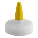 38-400 Yorker Spouted Cap with Yellow Seal Tip, (Pressure Sensitive (PS-22) Printed Liner)