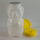 38-400 Yellow Flip Top - Spouted Caps w/ HIS Liner and Lift-n-Peel Pull Tabs