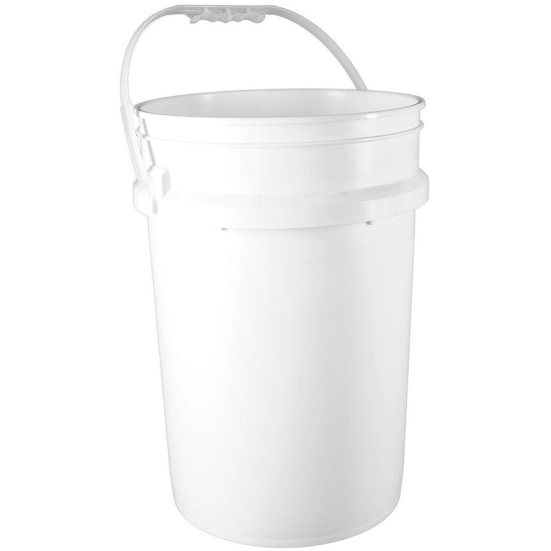 6 gal. White HDPE Plastic Pails (90-mil)