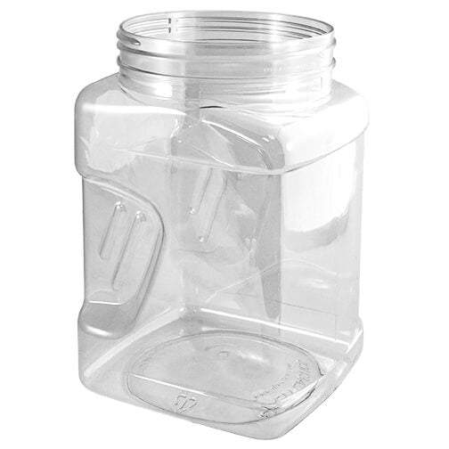 64 oz. Clear PET Square Plastic Jar (110-400)
